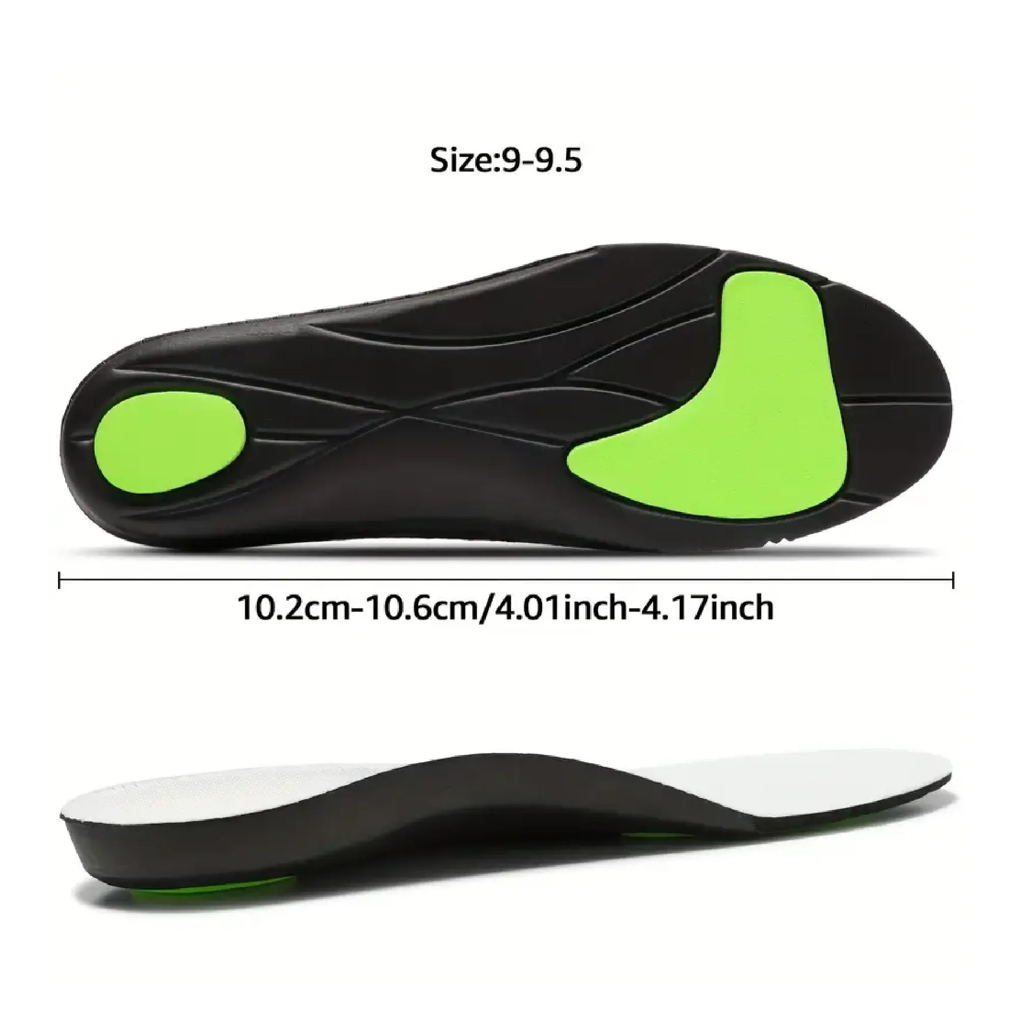 1Pair Breathable Comfortable Arch Support Insoles For Plantar Fasciitis, Women