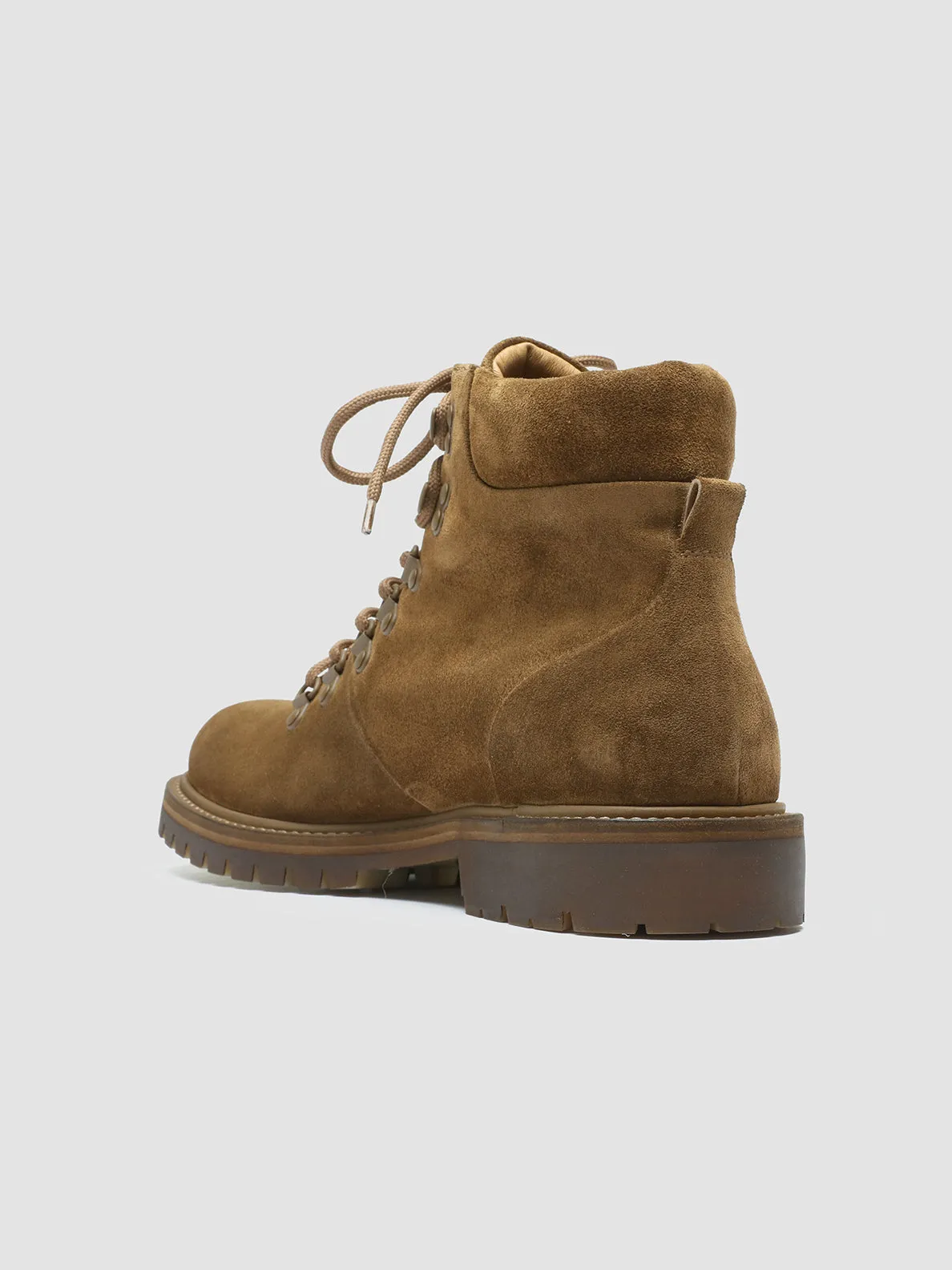 BOSS 003 -  Light Brown Suede Lace Up Boots