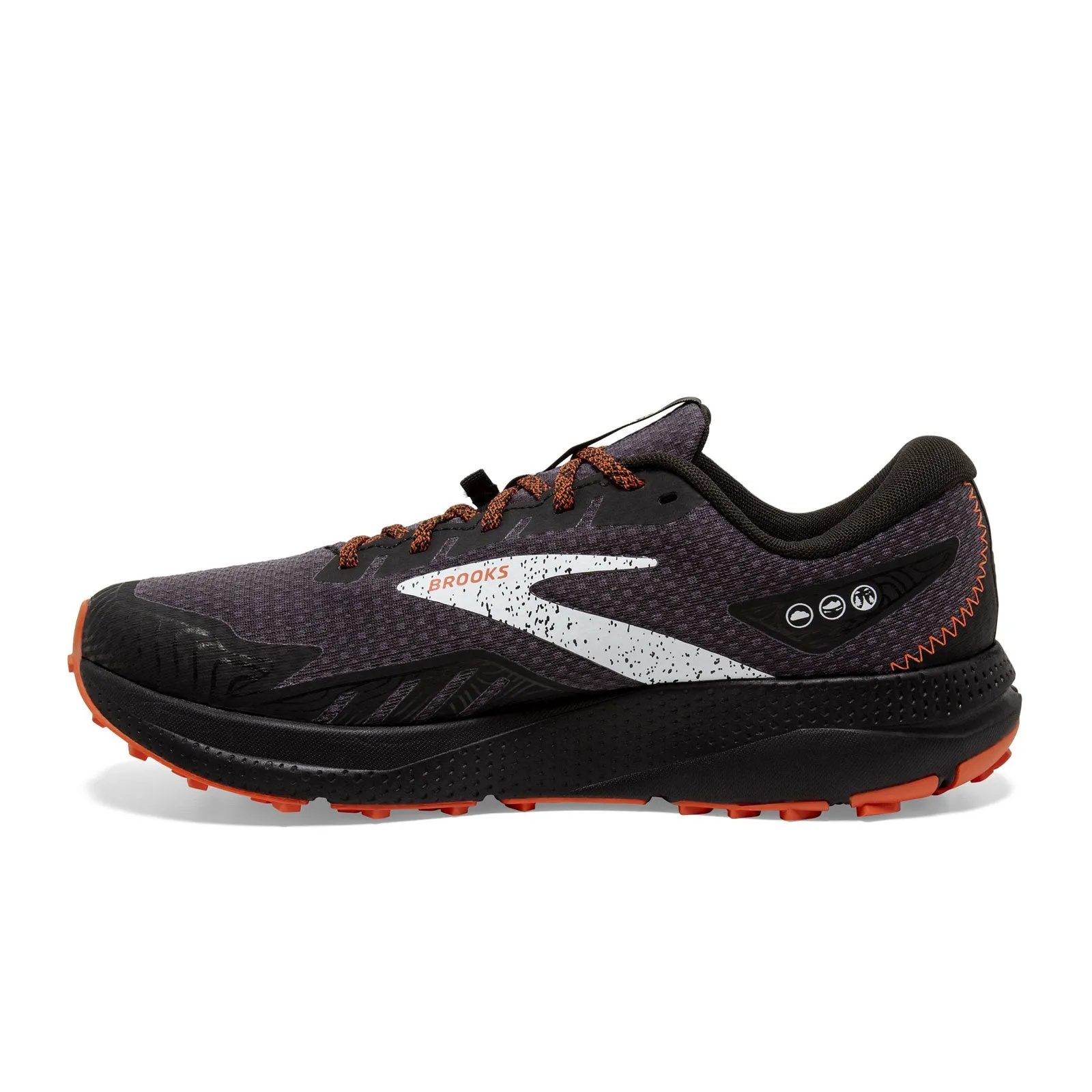 Brooks Divide 4 GTX Running Shoe (Men) - Black/Firecracker/Blue