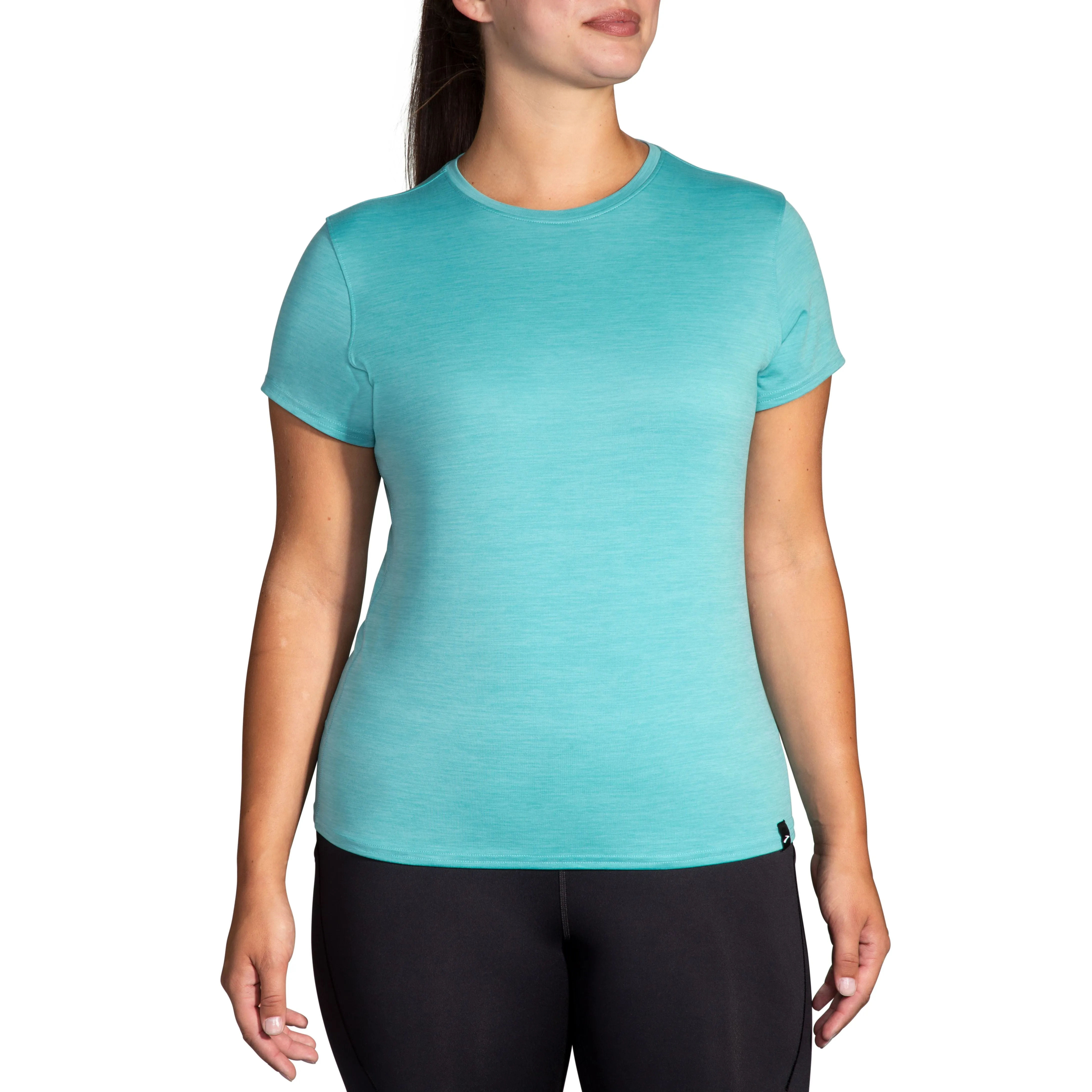 Brooks | Luxe Short Sleeve | Women's | Heather Aqua