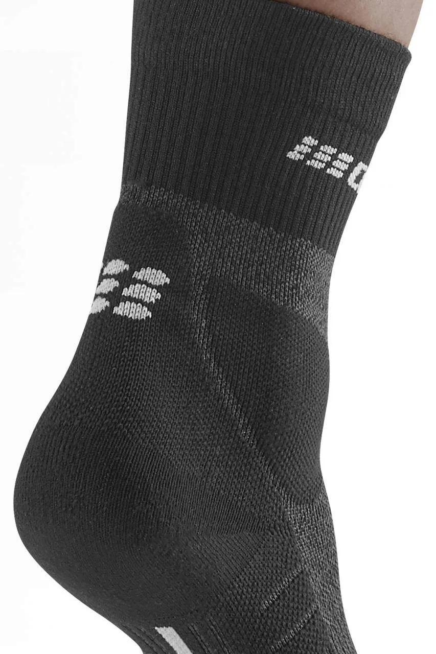 CEP Men's Hiking Merino Mid-Cut Socks - Stone Grey/Grey