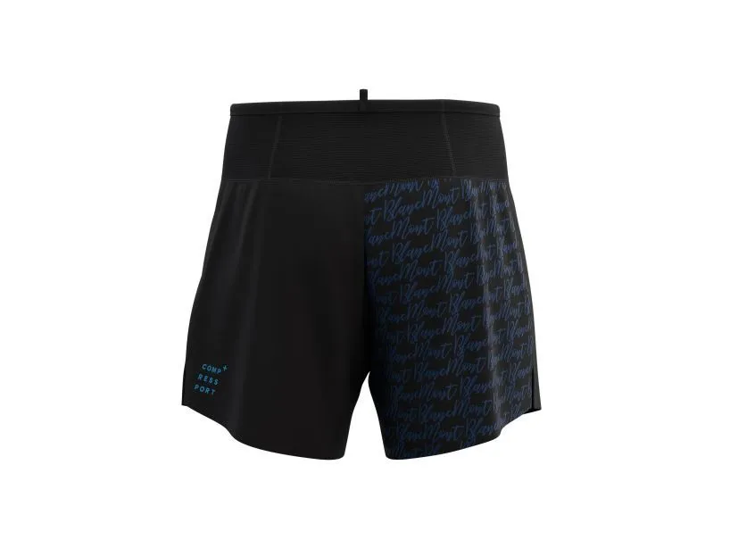 Compessport Men's Trail Racing Short - Mont Blanc 2022 - BLACK