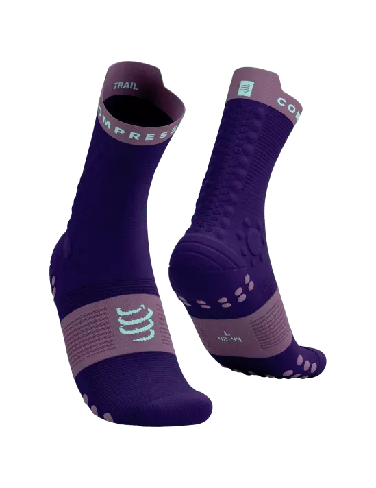 Compressport Unisex's Pro Racing Socks v4.0 Trail - Purple/Grape