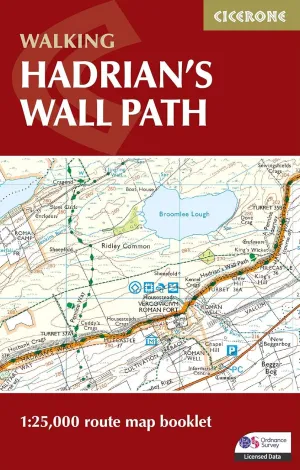 Hadrians Wall Path Map Booklet Road Map (2nd Edition, 2023)