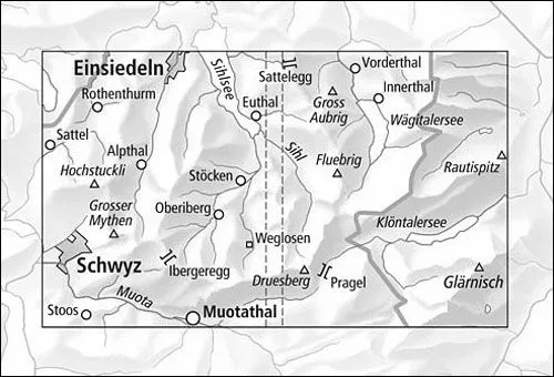 Hoch-Ybrig Walking Map 3312T