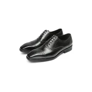 LaceLux Leather Wedding Dress Shoes