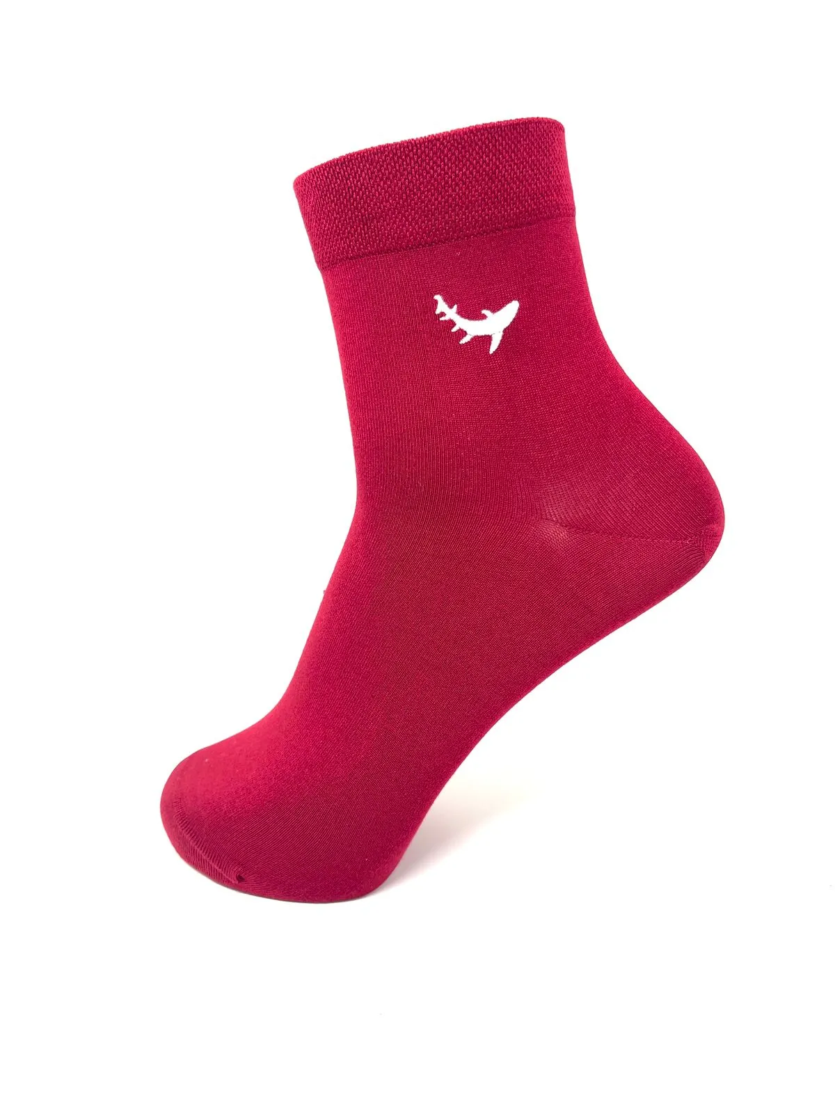 Men's Ankle Solids- Red