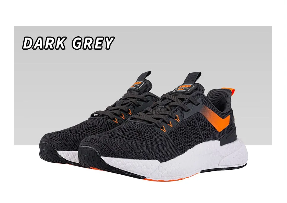 Men's Comfortable Knit Walking Shoes Breathable Fashion Sneaker Anti-Slip Shock-Absorbing Casual Sneakers Shoes