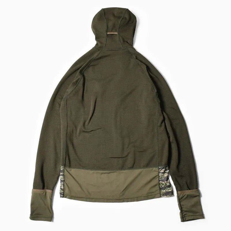 MMA_SAYAMA works POLARTEC Power Grid Hoodie (Olive)