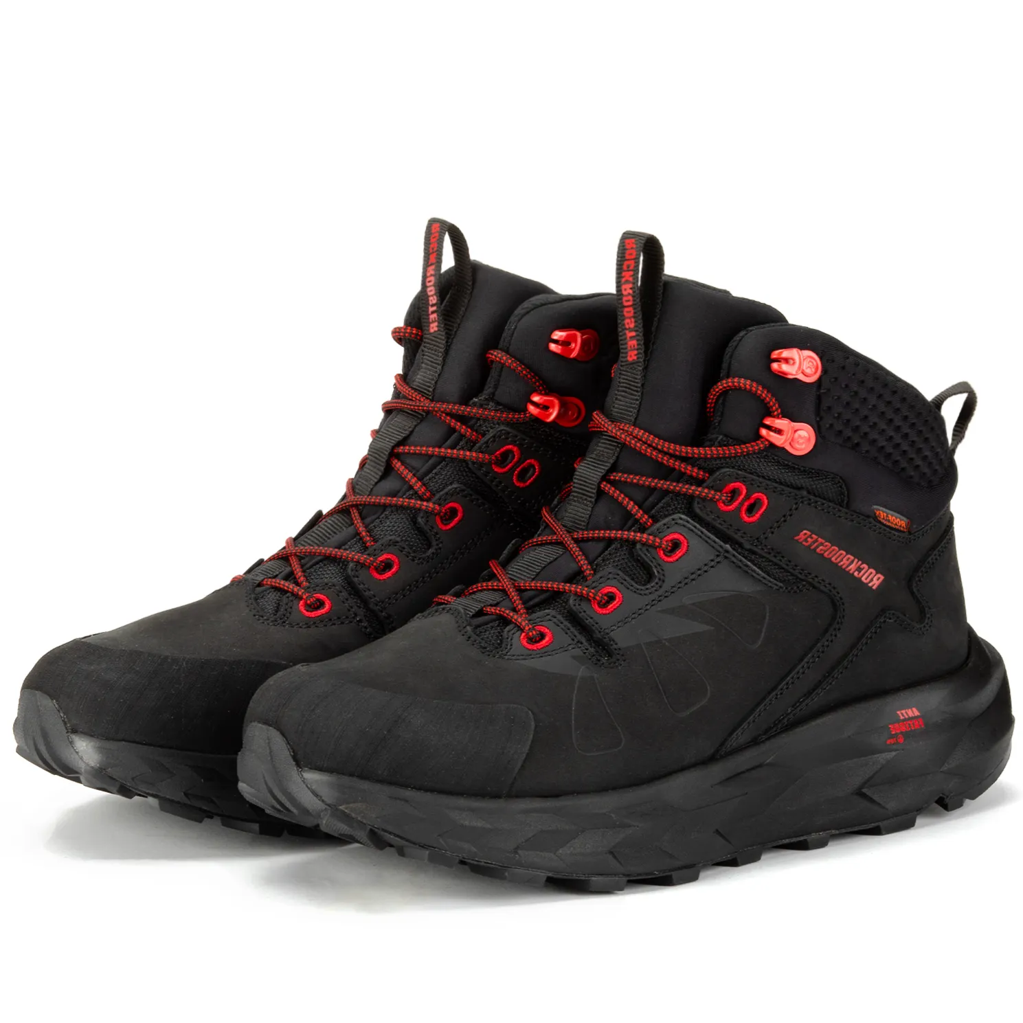 ROCKROOSTER Farmington Black 6 Inch Waterproof Hiking Boots with VIBRAM® Outsole  OC21034