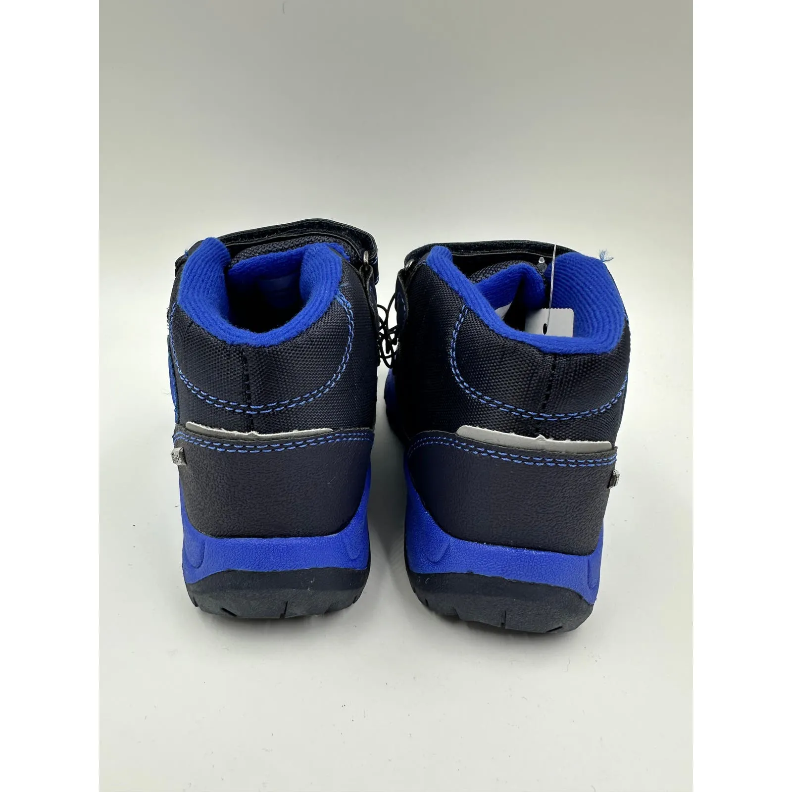 Small Kid Size 10, Dark Blue & Black Winter Boots w/ Fleece Lined Insole