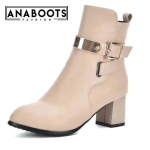 winter high Heels Ankle Boots